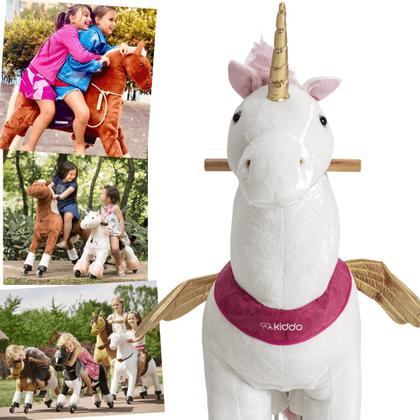 Imagem de Cavalinho de Pedal Kiddo Montaria Uppi Branco Unicornio Medio