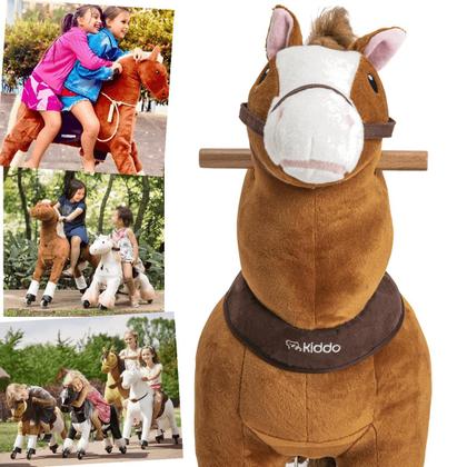 Imagem de Cavalinho de Pedal Kiddo Montaria Uppi Marrom Pequeno 40kg