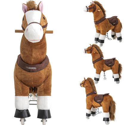 Imagem de Cavalinho de Pedal Kiddo Montaria Uppi Marrom Pequeno 40kg