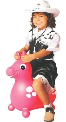 Imagem de Cavalinho Upa Upa Inflável De Pular Rosa No Saco - Lider