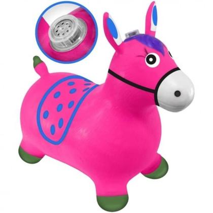 Imagem de Cavalinho Upa Upa Pula Pula Musical Som de Cavalo Cor Rosa