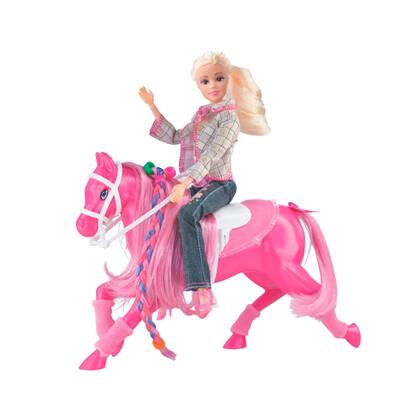 Imagem de Cavalo Fashion Rosa Com Acessórios - Líder Brinquedos