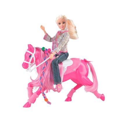 Imagem de Cavalo Infantil Para Bonecas Fashion Com Sela - Lider Brinquedos