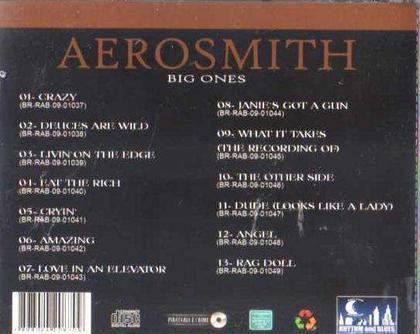 CD Aerosmith Big Ones Coletânea Original - RHYTHM AND BLUES