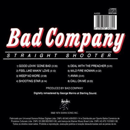 Imagem de Cd Bad Company - Straight Shooter