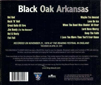 Imagem de Cd Black Oak Arkansas - King Biscuit Flower Hour Presents