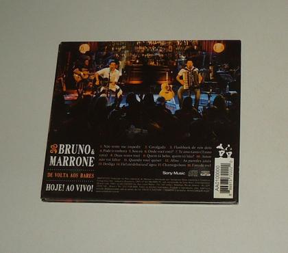 Imagem de cd bruno e marrone*/ de volta aos bares ao vivo (digipack) - sony music