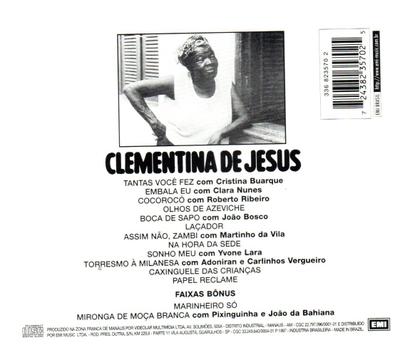 Imagem de Cd clementina de jesus e convidados: tantas voce fez