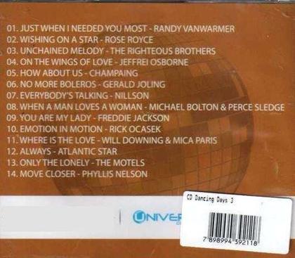Imagem de CD Dancing Days 3 Coletânea Original