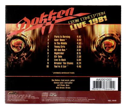 Imagem de Cd dokken: from conception live 1981
