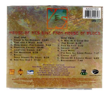 Imagem de Cd duplo yes: live from house of blues