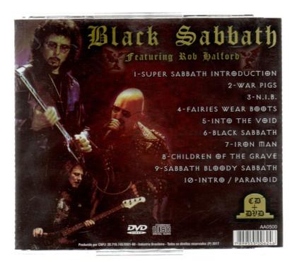 Cd = Dvd Black Sabbath - Featuring Rob Halford Live - SOM LIVRE