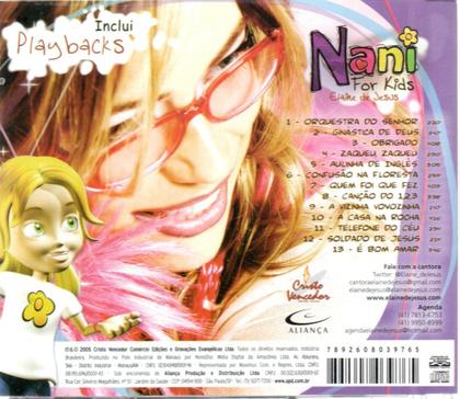 Imagem de Cd elaine jesus: nani for kids