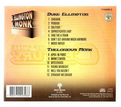 Imagem de Cd ellington.t.monk: hits of the century