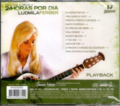 Imagem de CD Ludmila Ferber Playback 24 Horas Por Dia Para Orar 4