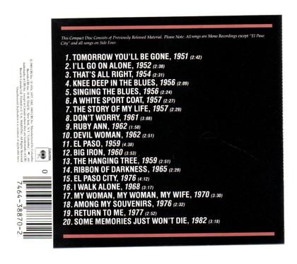 Imagem de Cd marty robbins: a lifetime of song