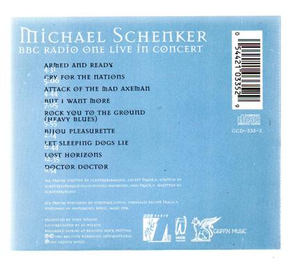 Imagem de Cd michael schenker group - bbc radio one live in concert