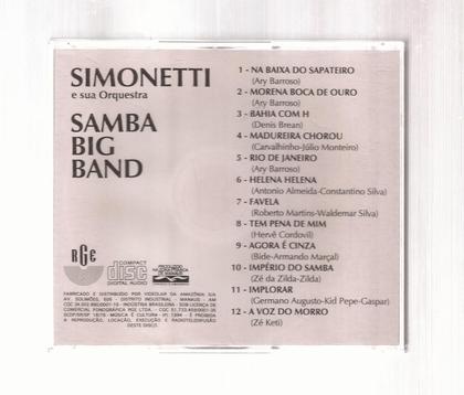 Imagem de Cd simonetti e sua orquestra : samba big band 