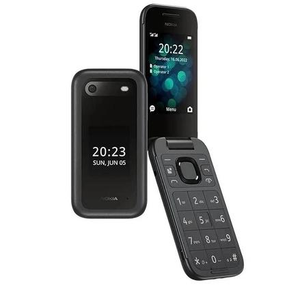 Imagem de celular 2660 flip 4g dual chip telefone celular 2660 flip botoes grandes celular para idosos com teclas gigantes