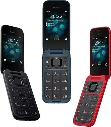 Imagem de celular 2660 flip 4g dual chip telefone celular 2660 flip botoes grandes celular para idosos com teclas gigantes