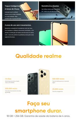 Imagem de Celular C61 NFC câmera dupla 50MP 256GB  128GB 12GB Ramboost Tela 6.74 Global Dual Sim Smartphone resistente lançamento 2025