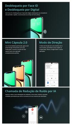 Imagem de Celular C61 NFC câmera dupla 50MP 256GB  128GB 12GB Ramboost Tela 6.74 Global Dual Sim Smartphone resistente lançamento 2025