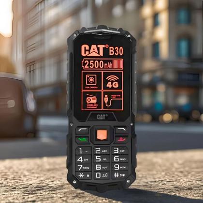 Imagem de celular cat B30 4G Dual Sim, Com Teclas Grandes, Rádio Fm. É Super Resistente
