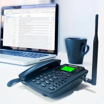 Imagem de Celular de Mesa Aquário 4G Dual Chip Wi-Fi com Antena Full Band 700 à 2600 MHz