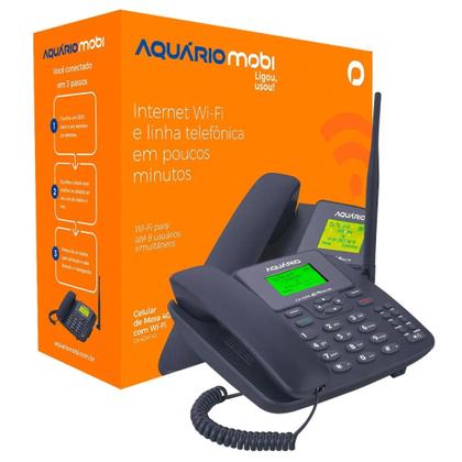 Imagem de Celular de Mesa Aquário 4G Dual Chip Wi-Fi com Antena Full Band 700 à 2600 MHz