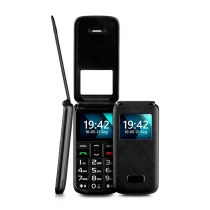 Imagem de Celular do idoso flip vita lite teclas grandes fm botão sos