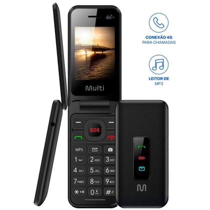 Imagem de Celular Flip Vita 4G Dual Chip MP3 P9227 Multilaser