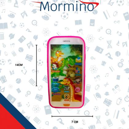 Imagem de Celular Infantil Interativo Touch 3D Música luz Com Cordão