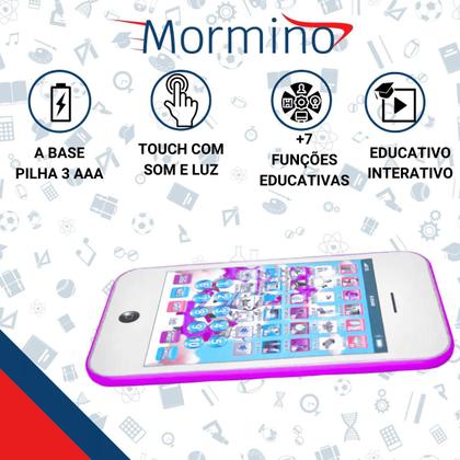 Imagem de Celular Infantil Interativo Touch 3D Música luz Com Cordão