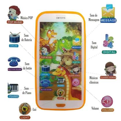 Imagem de Celular Interativo Touch Para Criança Educativo Favorito - ISSAM