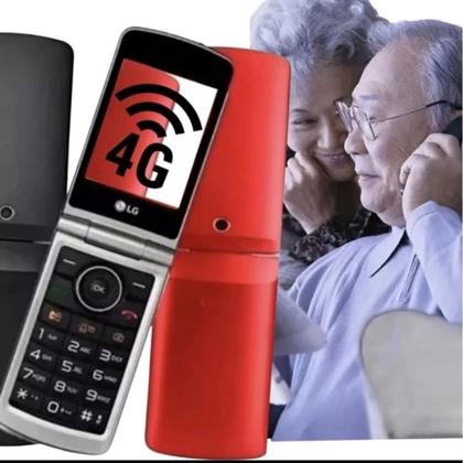 Imagem de Celular LG 4G Excelente P/ Idosos Teclado Grande Som Alto