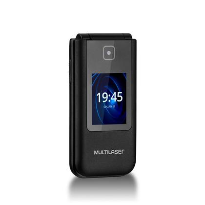 Imagem de Celular Multi 2G Flip Vita Duo Dual Chip Bluetooth Radio FM Preto Multi - P9145