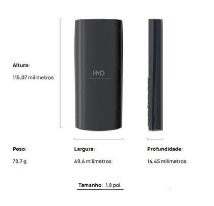 Imagem de Celular Nokia 105 TA-1557 DS Dual Chip Rede 2G GSM Celular de Botões Ideal Para Idosos