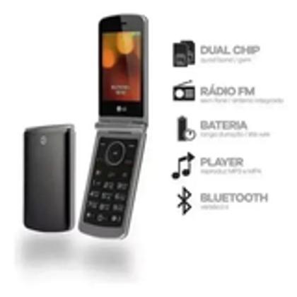 Imagem de Celular Para Idoso Facil Manuseio Teclas Grandes G360 Dual Sim Flip Câmera Rádio Fm PRETO 4g