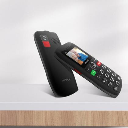 Imagem de Celular Para IDOSO ou rural com Teclas Grandes antigo 4G Dual Chip MP3 Rádio FM Lanterna botão SOS