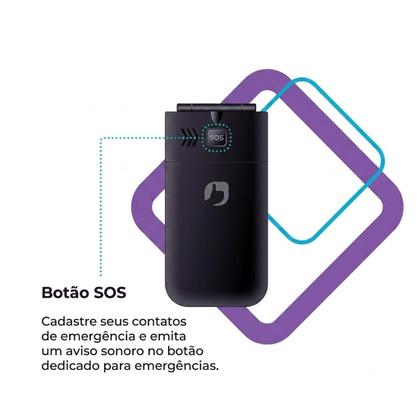 Imagem de Celular Positivo P51 Flip 4G Dual Chip, Câmera Traseira, Tela 2.4, Rádio FM e Botão SOS Telefone Simples para Idoso