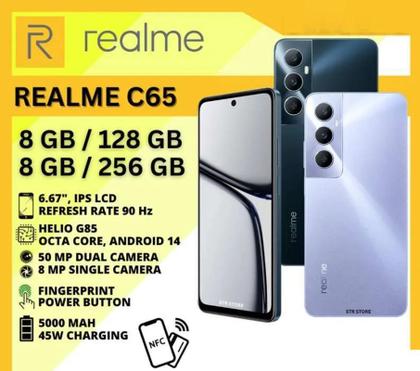 Celular realme c65 rmx3910 nfc dual sim de 128gb 6gb ram de 6.67