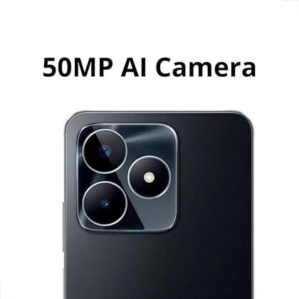 Imagem de Celular Realme Note 50 128GB Memória 4GB RAM, 4G, Midnight Black ( Preto), Dual Chip, Tela 6.74'', ANATEL - Novo