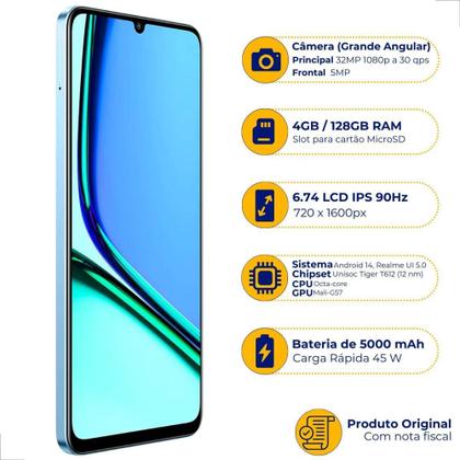 Imagem de Celular Realme Note 60 Dual Sim 128 Gb 4 Gb Ram Smartphone