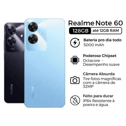 realme note60 4GB/128GB Sim フリー Realme Note 60 Dual SIM 4G, RAM 4GB, Tela 6.74