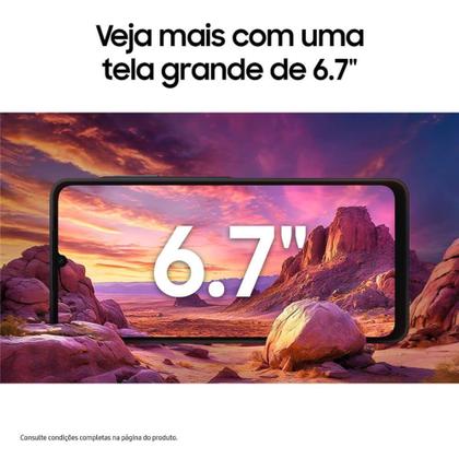 Imagem de Celular Samsung Galaxy A06, 128GB, 4GB RAM, Tela 6.7", Câm. Traseira 50+2MP, Frontal 8MP