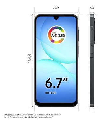 Imagem de Celular Samsung Galaxy A17 Com Ia, 128gb, 4gb Ram, Câm De 50mp, Tela De 6.7 , Nfc, Ip54 - Preto