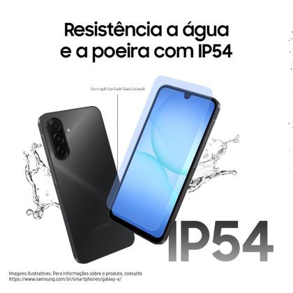 Imagem de Celular Samsung Galaxy A17 com IA, 256GB, 8GB RAM, Câm de 50MP, Tela de 6.7", NFC, IP54