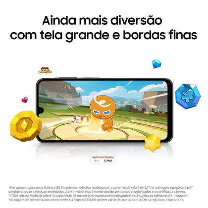 Imagem de Celular Samsung Galaxy A26 5G 256GB, 8GB RAM, Câmera de 50MP, IP67, Tela Super AMOLED 6.7", NFC