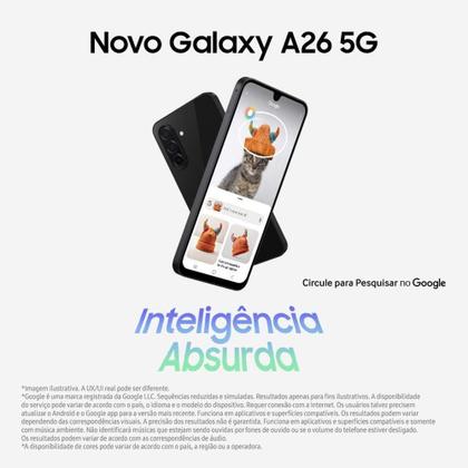 Imagem de Celular Samsung Galaxy A26 5G 256GB, 8GB RAM, Câmera de 50MP, IP67, Tela Super AMOLED 6.7", NFC