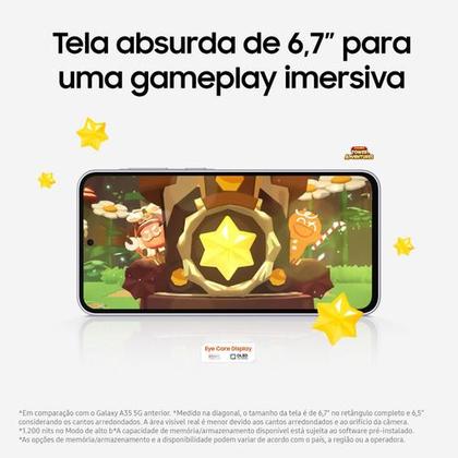 Imagem de Celular Samsung Galaxy A36 5G 256GB, 6GB RAM Câmera 50MP IP67 Super AMOLED 6.7" Recursos AI Preto